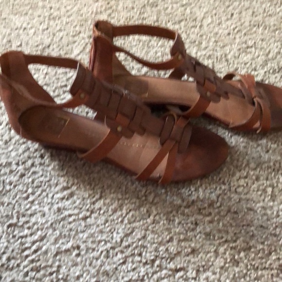 Dolce Vita Brown Wedge Sandals - Picture 6 of 6
